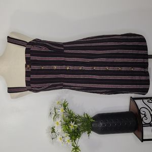 Hollister Striped Button Up Dress SZ M